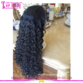 Natural Looking Brazilian Hair Jerry Curl Full Lace Wig